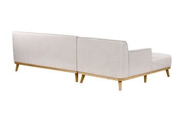 Bree Hjørnesofa 3-seter - Grå/Lyst tre - Møbler - Sofaer - Sovesofaer - Sovesofa divan