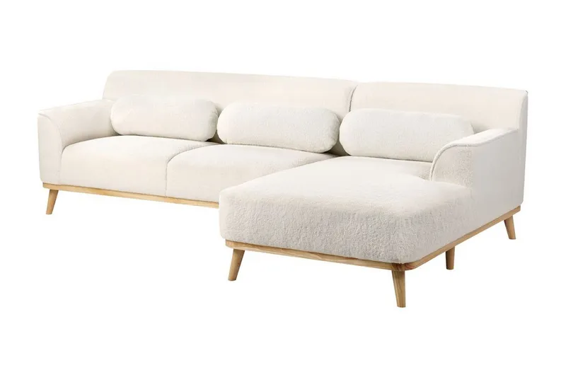 Bree Hjørnesofa 3-seter - Hvit/Lyst tre - Møbler - Sofaer - Sovesofaer - Sovesofa divan