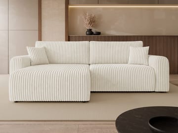 Brenor 3-seters sovesofa med divan, venstrevendt - beige - Møbler - Sofaer - Sovesofaer - Hjørnesovesofa