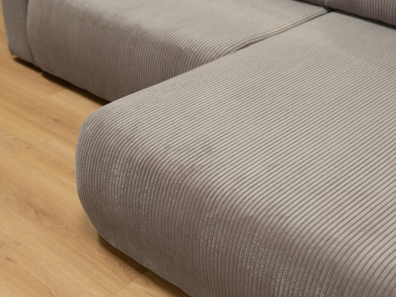 Brenor 3-seters sovesofa med divan, venstrevendt - lysegrå - Møbler - Sofaer - Sovesofaer - Hjørnesovesofa
