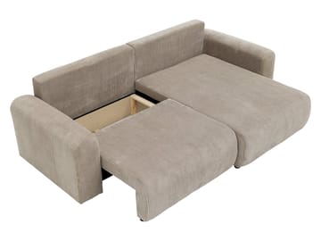 Brenor 3-seters sovesofa med divan, venstrevendt - mørkebrun - Møbler - Sofaer - Sovesofaer - Hjørnesovesofa