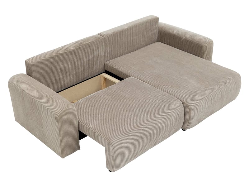 Brenor 3-seters sovesofa med divan, venstrevendt - mørkegrå - Møbler - Sofaer - Sovesofaer - Hjørnesovesofa
