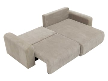 Brenor 3-seters sovesofa med divan, venstrevendt - mørkegrå - Møbler - Sofaer - Sovesofaer - Hjørnesovesofa