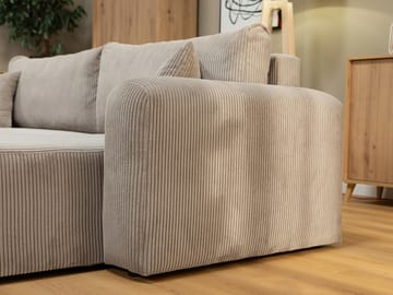 Brenor 3-seters sovesofa med divan, venstrevendt - svart - Møbler - Sofaer - Sovesofaer - Hjørnesovesofa