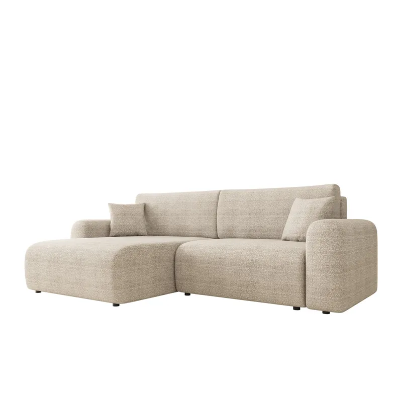 Brenor Sovesofa med sjeselong 3-seter - Beige - Møbler - Sofaer - Sovesofaer - Sovesofa divan