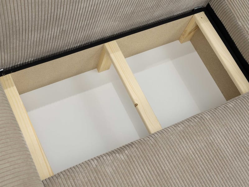 Brenor Sovesofa med sjeselong 3-seter - Brun - Møbler - Sofaer - Sovesofaer - Sovesofa divan