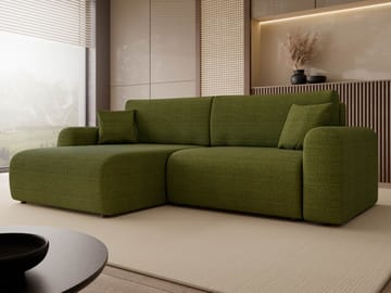 Brenor Sovesofa med sjeselong 3-seter - Brun - Møbler - Sofaer - Sovesofaer - Sovesofa divan