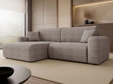 Brenor Sovesofa med sjeselong 3-seter - Brun - Møbler - Sofaer - Sovesofaer - Sovesofa divan