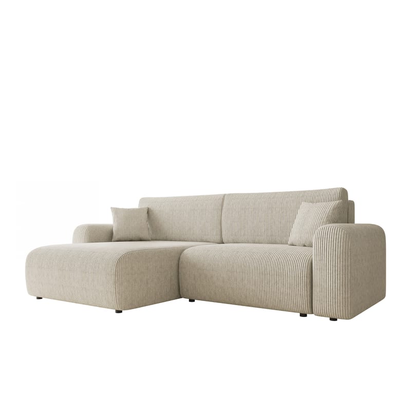 Brenor Sovesofa med sjeselong 3-seter - Brun - Møbler - Sofaer - Sovesofaer - Sovesofa divan