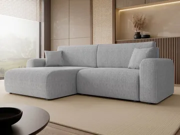 Brenor Sovesofa med sjeselong 3-seter - Grå - Møbler - Sofaer - Sovesofaer - Sovesofa divan