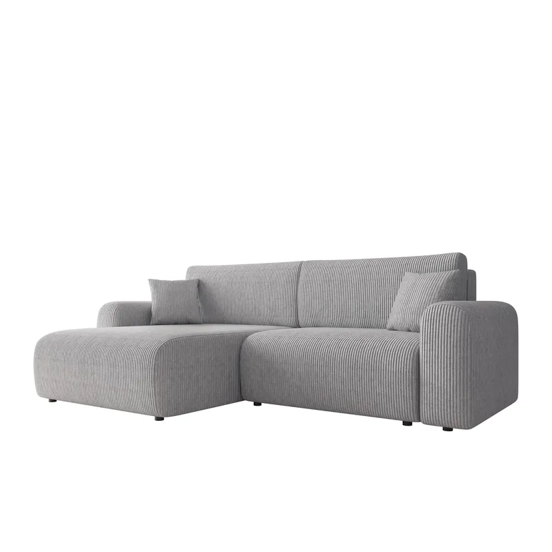 Brenor Sovesofa med sjeselong 3-seter - Grå - Møbler - Sofaer - Sovesofaer - Sovesofa divan