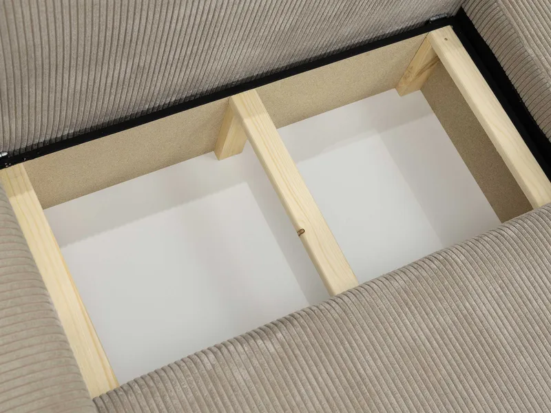 Brenor Sovesofa med sjeselong 3-seter - Lys beige - Møbler - Sofaer - Sovesofaer - Sovesofa divan