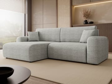 Brenor Sovesofa med sjeselong 3-seter - Lys grå - Møbler - Sofaer - Sovesofaer - Sovesofa divan