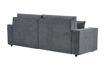 Brian 3-seter Høyrevendt Hjørnesovesofa med Sjeselong i Stoff - Grå - Møbler - Sofaer - Sovesofaer - Hjørnesovesofa