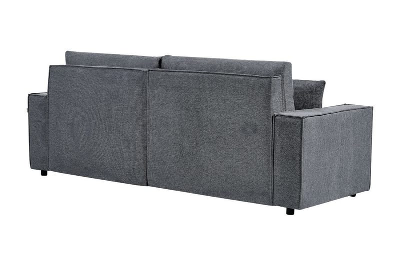 Brian 3-seter Høyrevendt Hjørnesovesofa med Sjeselong i Stoff - Grå - Møbler - Sofaer - Sovesofaer - Hjørnesovesofa