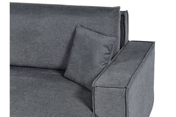 Brian 3-seter Høyrevendt Hjørnesovesofa med Sjeselong i Stoff - Grå - Møbler - Sofaer - Sovesofaer - Hjørnesovesofa