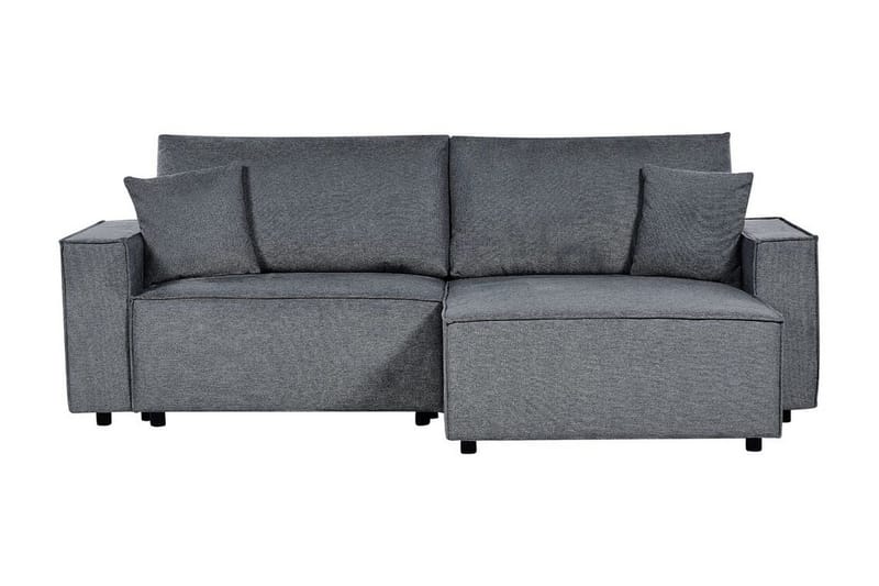 Brian 3-seter Høyrevendt Hjørnesovesofa med Sjeselong i Stoff, Grå