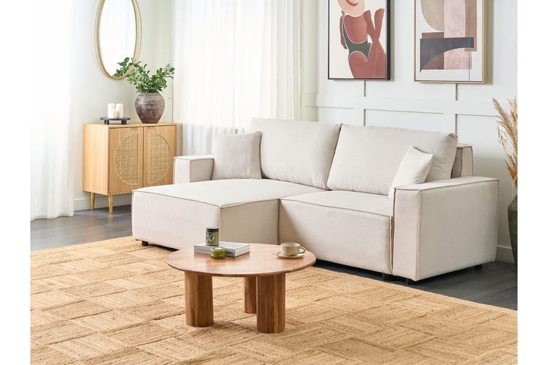 Brian Hjørnesovesofa 3-seter - Beige - Møbler - Sofaer - Sovesofaer - Hjørnesovesofa