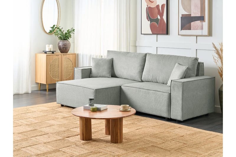 Brian Hjørnesovesofa 3-seter - Grå - Møbler - Sofaer - Sovesofaer - Hjørnesovesofa