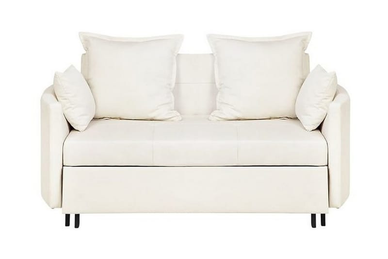 Brinkburn 2-seter Sovesofa med Runde Armlener i Stoff, Kremhvit