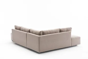 Brunei Sovesofa med Sjeselong Venstre - Beige - Møbler - Sofaer - Sovesofaer - Forovervendt sovesofa