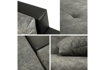 Bunty Sovesofa med Sjeselong 3-seter - Mørkegrå / Lysegrå - Møbler - Sofaer - Sovesofaer - Sovesofa divan