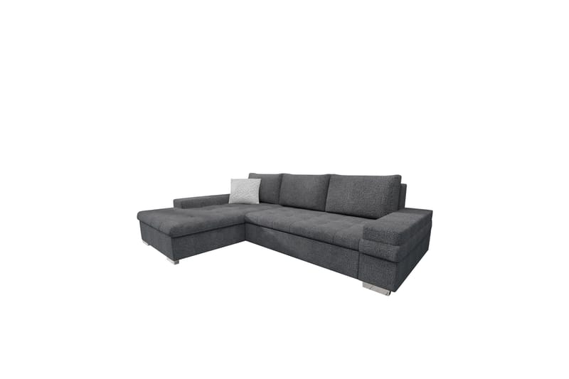 Bunty Sovesofa med Sjeselong 3-seter, Mørkegrå / Lysegrå