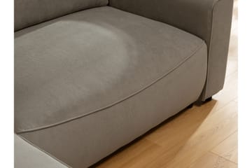 Burketown Sovesofa med Sjeselong 3-seter i Fløyel - Beige - Møbler - Sofaer - Sovesofaer - Sovesofa divan