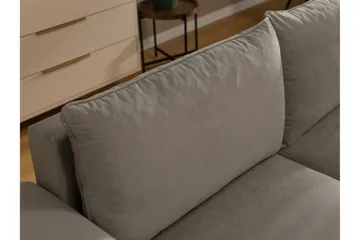 Burketown Sovesofa med Sjeselong 3-seter i Fløyel - Beige - Møbler - Sofaer - Sovesofaer - Sovesofa divan