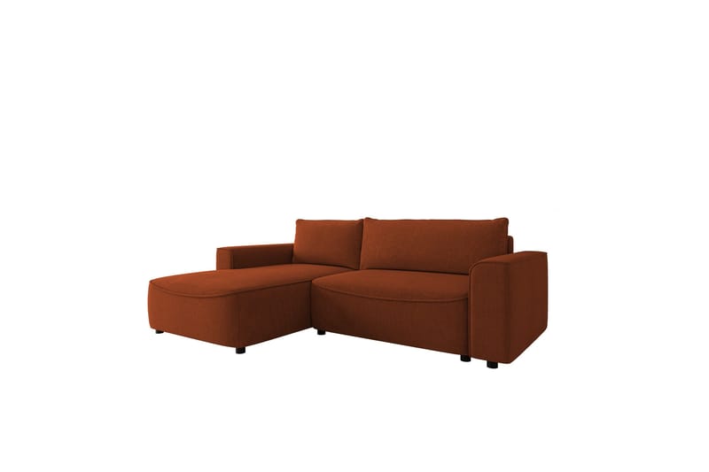 Burketown Sovesofa med Sjeselong 3-seter i Fløyel, Brun