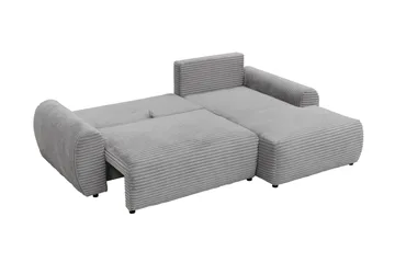Burman Sovesofa med Sjeselong 3-seter i Manchester - Beige - Møbler - Sofaer - Sovesofaer - Sovesofa divan