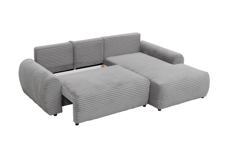 Burman Sovesofa med Sjeselong 3-seter i Manchester - Brun - Møbler - Sofaer - Sovesofaer - Sovesofa divan