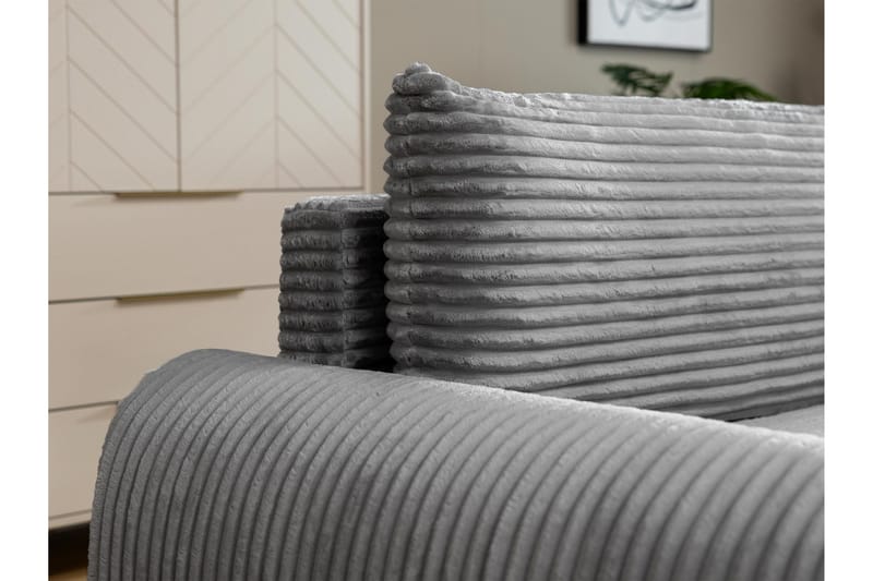 Burman Sovesofa med Sjeselong 3-seter i Manchester - Brun - Møbler - Sofaer - Sovesofaer - Sovesofa divan