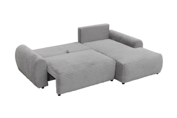 Burman Sovesofa med Sjeselong 3-seter i Manchester - Brun - Møbler - Sofaer - Sovesofaer - Sovesofa divan