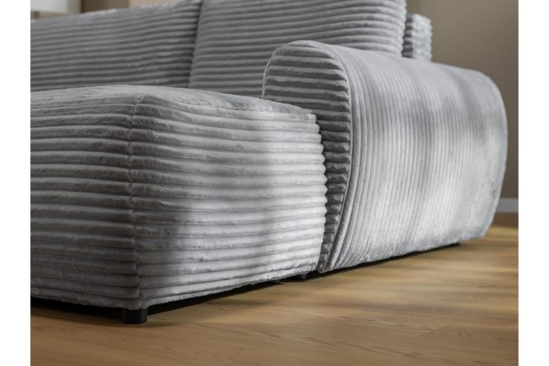 Burman Sovesofa med Sjeselong 3-seter i Manchester - Brun - Møbler - Sofaer - Sovesofaer - Sovesofa divan