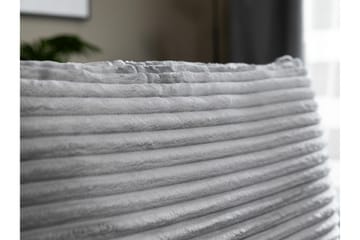 Burman Sovesofa med Sjeselong 3-seter i Manchester - Grå - Møbler - Sofaer - Sovesofaer - Sovesofa divan