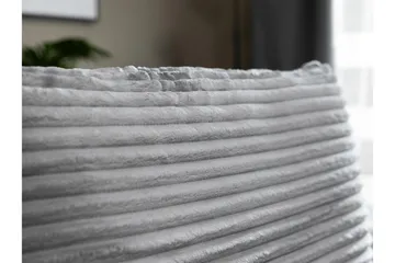 Burman Sovesofa med Sjeselong 3-seter i Manchester - Grå - Møbler - Sofaer - Sovesofaer - Sovesofa divan