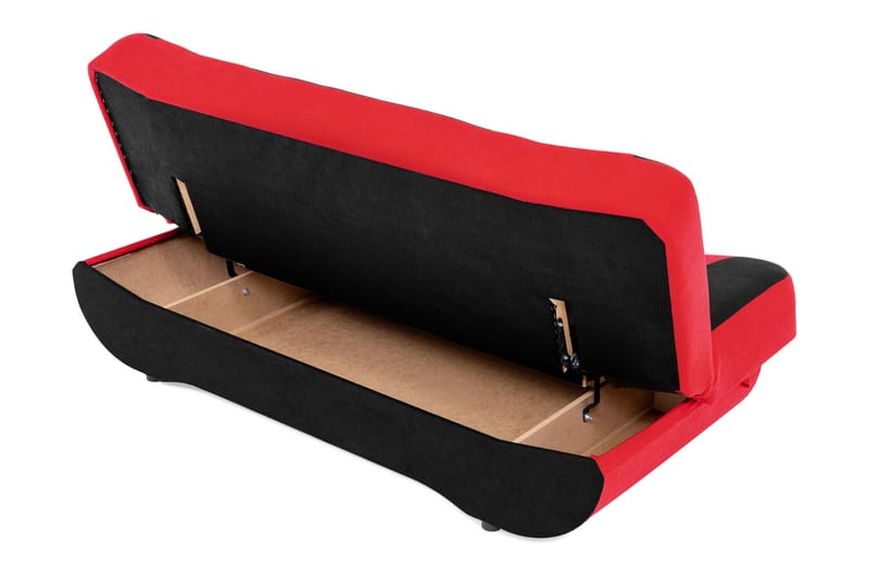 Burralla 2-seters Utfellbar Sovesofa 118x184 cm med Oppbevaring i Fløyel - Grønn - Møbler - Sofaer - Sovesofaer - 2 seters sovesofa