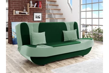 Burralla 2-seters Utfellbar Sovesofa 118x184 cm med Oppbevaring i Fløyel - Grønn - Møbler - Sofaer - Sovesofaer - 2 seters sovesofa