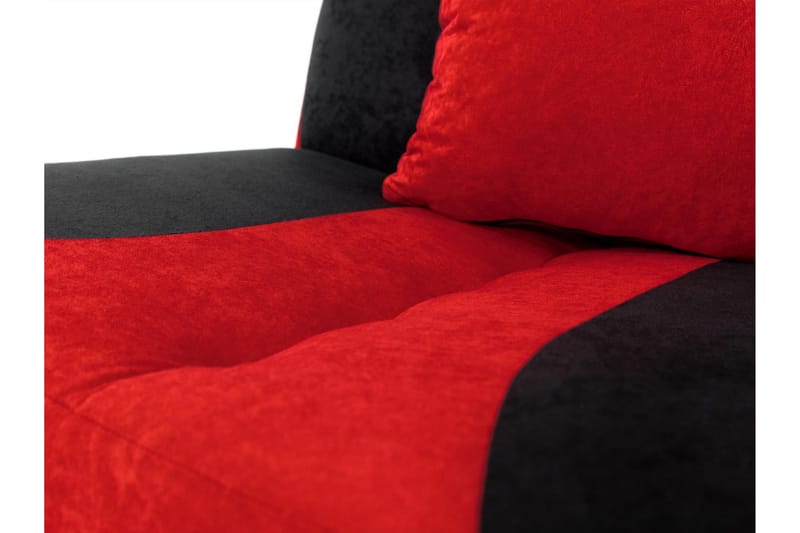Burralla 3-seters Rektangulær Sovesofa 118x184 cm med Oppbevaring i Stoff - Grå - Møbler - Sofaer - Sovesofaer - 3 seters sovesofa