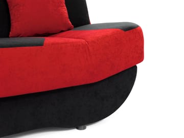Burralla 3-seters sovesofa - svart - Møbler - Sofaer - Sovesofaer - 2 seters sovesofa