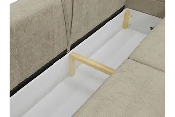 Busness Sovesofa 3-seter i Plysj - Grå - Møbler - Sofaer - Sovesofaer - 3 seters sovesofa