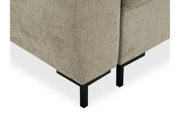 Busness Sovesofa 3-seter i Plysj - Grå - Møbler - Sofaer - Sovesofaer - 3 seters sovesofa