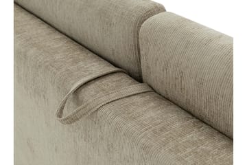 Busness Sovesofa med Sjeselong 3-seter i Plysj - Beige - Møbler - Sofaer - Sovesofaer - Sovesofa divan
