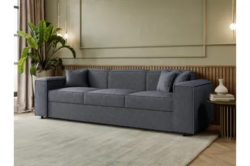 Bysantinsk 3-Seters Sovesofa - Grå - Møbler - Sofaer - Sovesofaer - 3 seters sovesofa