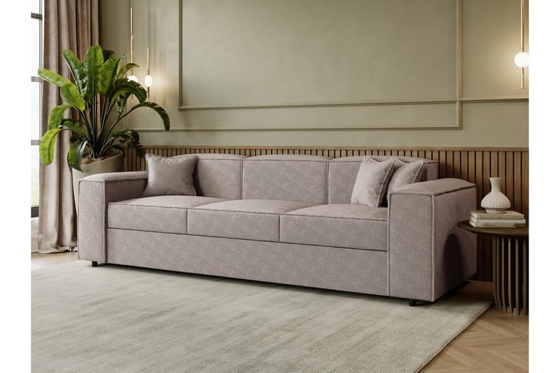 Bysantinsk 3-Seters Sovesofa - Grå - Møbler - Sofaer - Sovesofaer - 3 seters sovesofa
