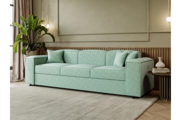 Bysantinsk 3-Seters Sovesofa - Grønn - Møbler - Sofaer - Sovesofaer - 3 seters sovesofa