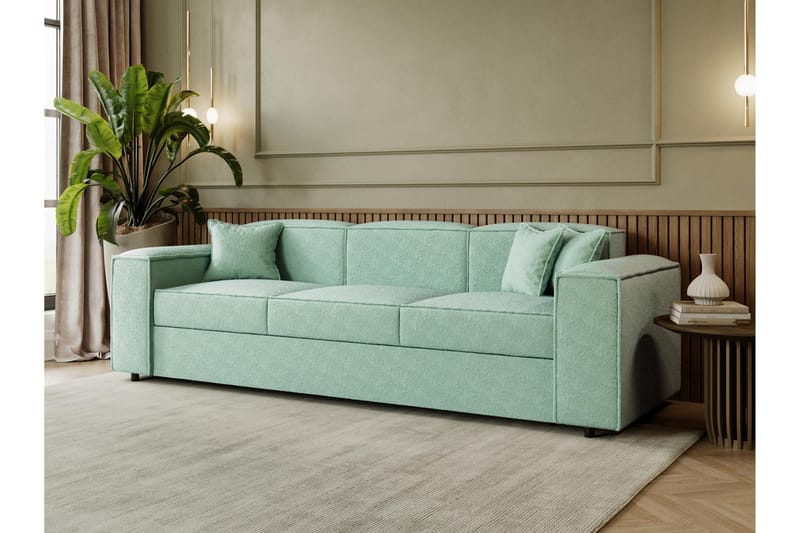 Bysantinsk 3-Seters Sovesofa - Grønn - Møbler - Sofaer - Sovesofaer - 3 seters sovesofa