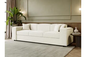 Bysantinsk 3-Seters Sovesofa - Hvit - Møbler - Sofaer - Sovesofaer - 3 seters sovesofa