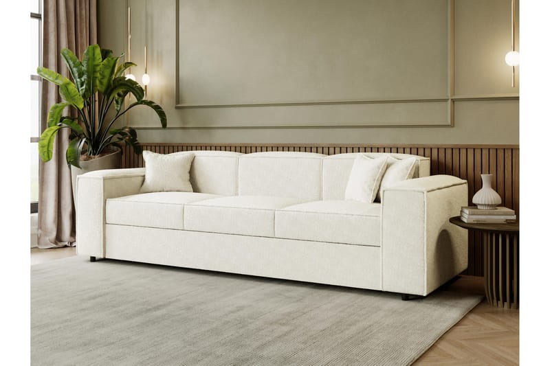 Bysantinsk 3-Seters Sovesofa - Hvit - Møbler - Sofaer - Sovesofaer - 3 seters sovesofa